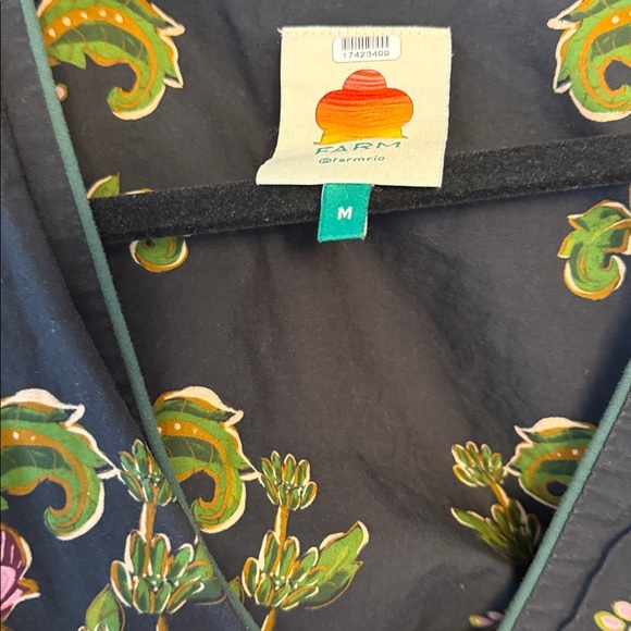 FARM Rio Navy Dress with Floral Embroidery - Picture 2 of 7